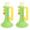2Pièces Jouets Trompette Plastique Vert Pour Animations Et Fêtes 1