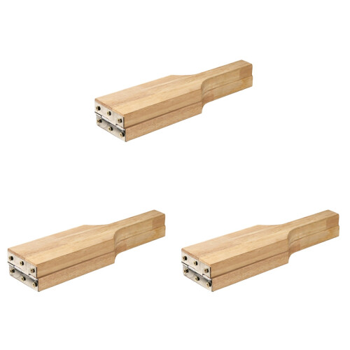 3Pièces Pince À Fruits Multifonction Bois Beige Usage