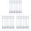24Pièces Mini Lampadaires Gris Décor Miniature Jardin 1