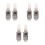 6Pièces Boucles Durables En Acier Inoxydable Argent 1