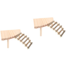 2Pièces Support Bois Clair Multifonction Pour Hamster