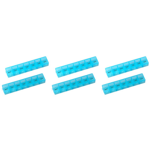 6Pièces Range Pilules 7 Portable Avec Crochet