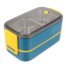 3Pièces Boîte Repas Double Couche En Acier Inoxydable