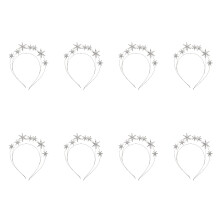 8Pièces Bandeau Étoile Chic Décoration Tête Femme