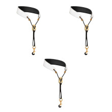 3Pièces Sangles Cou Saxophone Ajustables Pour Alto Tenor Soprano