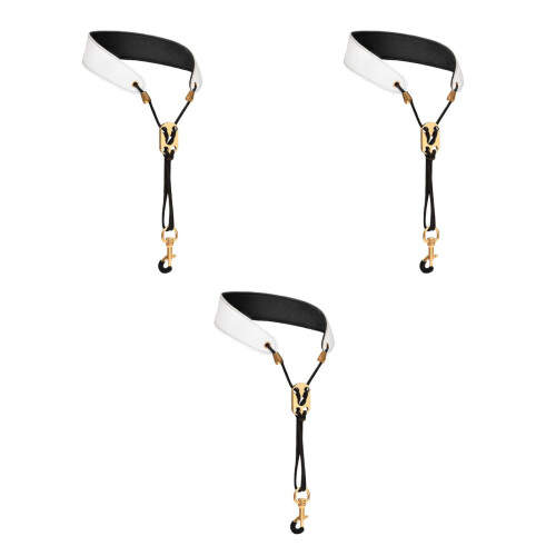3Pièces Sangles Cou Saxophone Ajustables Pour Alto Tenor Soprano