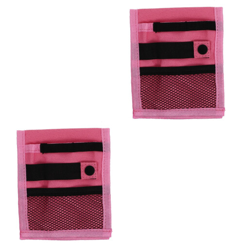 2Pièces Pochette Stylo Rose Simple Durable Pour Usage