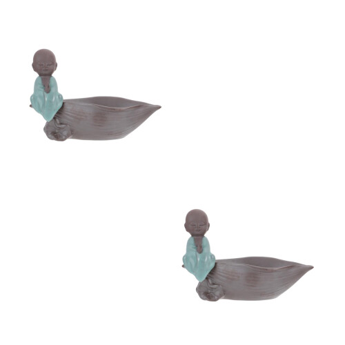 2Pièces Pot Jardin Céramique Style Zen Pour
