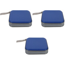 3Pièces Organiseur Cd Bleu Haute Qualité Pour Et Maison