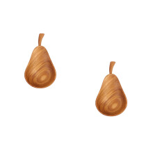 2Pièces Petites Assiettes À Sauce Bois Pour Cuisine Campagne