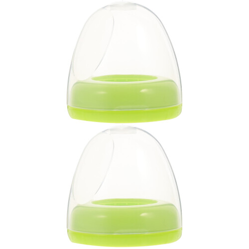 2Pièces Bouchons Dôme Anneaux Vert PP Durable