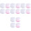 16Pièces Tampon À Ongles Silicone Pour Art Simple 1