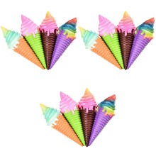 12Pièces Glace Factice Colorée Déco Table Jouet Anti-Stress Enfant