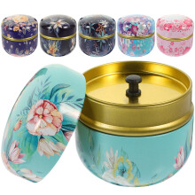 6Pièces Coffrets Métalliques Colorés Boîte Cadeau Rangement