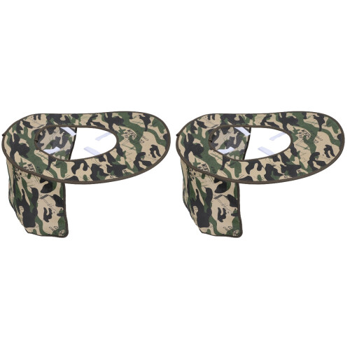 2Pièces Visière De Casquette Camouflage Protection Soleil Cou