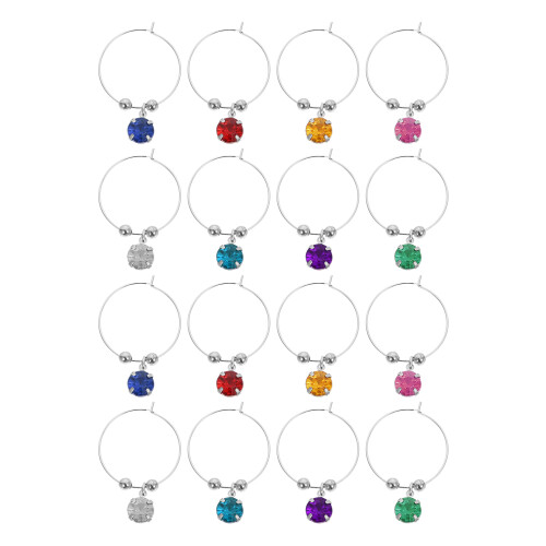 32Pièces Marqueurs Verres Créatifs Couleurs Mélangées Pour