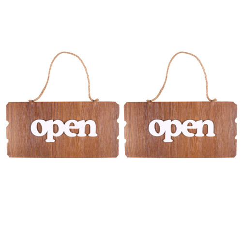 6Pièces Plaques De Porte En Bois Rétro Durable Pour Intérieur