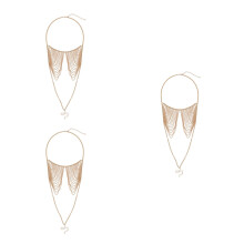 3Pièces Chaînes Corporelles Dorées Design Élégant Accessoires