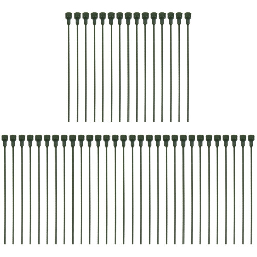 45Pièces Tiges DIY En PVC Vert Pour Supports Décorations