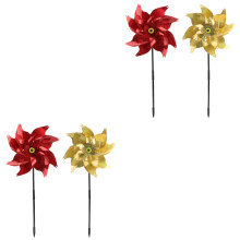 4Pièces Pinwheels Colorés Décoratifs Jouets Pour Enfants Jardin