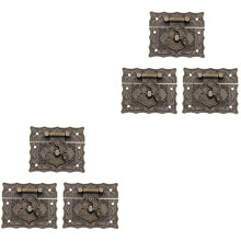 6Pièces Serrure Bois Rétro Zinc Bronze Usage