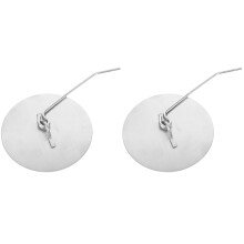 2Pièces Couvre Foyer Métal Argent Protection