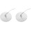2Pièces Couvre Foyer Métal Argent Protection 1