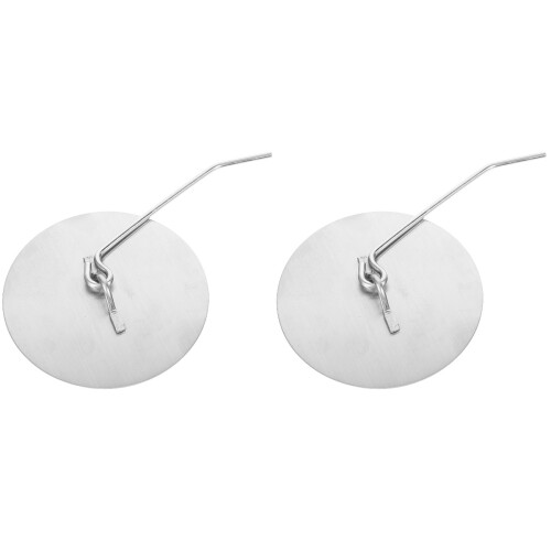 2Pièces Couvre Foyer Métal Argent Protection