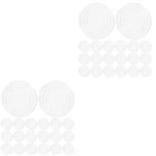 200Pièces Cache-Pieds PVC Transparent Antidérapant Pour Tapis