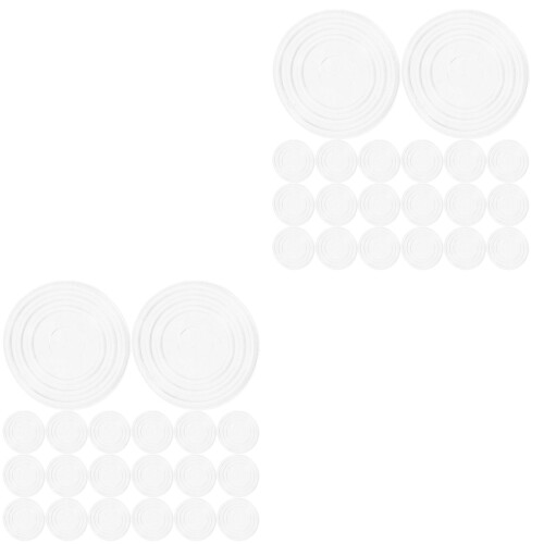 200Pièces Cache-Pieds PVC Transparent Antidérapant Pour Tapis