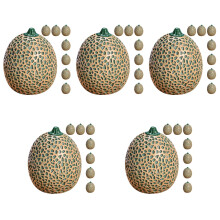 40Pièces Mini Melons Artificiels En Résine Vert Pour Décor Maison