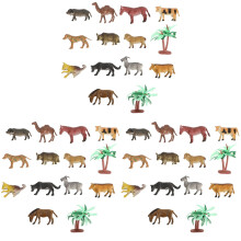 36Pièces Modèles Animaux De Ferme Multicolores Jeu Éducatif