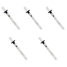 5St Rvs Metalen Meetliniaal Pocketliniaal Met Clip
