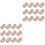 4Ensembles Clips Rose Fixation Couette Antiglisse Pour 1