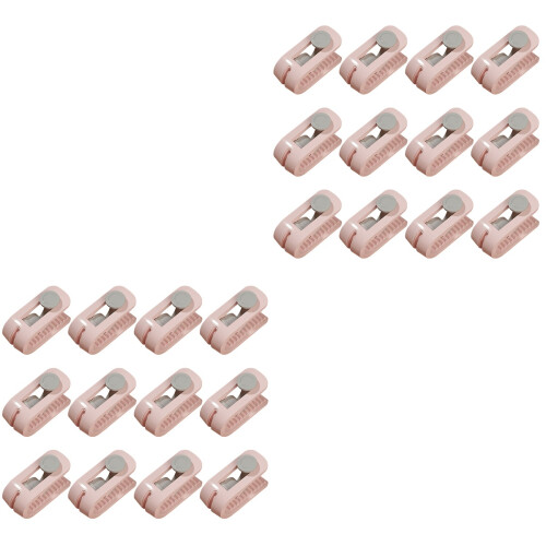 4Ensembles Clips Rose Fixation Couette Antiglisse Pour