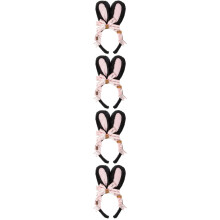 4Pièces -Tête Joli Lapin Peluche Pour Filles Accessoire Mode