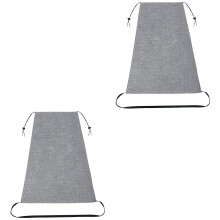 2Pièces Protection Poussette Grise Respirante Anti-Uv
