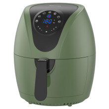 (Sage Green, 1200-1400W) 4.5L Air Fryer - 1400W Oil-Free Cooker with 7 Presets, Non-Stick, Dishwasher Safe Basket (4.5L