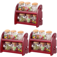 3Pièces Mini Gourde Décor Mini Maison Rack