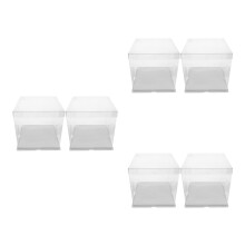 6Pièces Boîtes Transparentes Avec Assemblage Simple