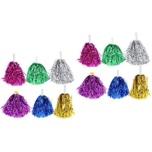 12Pièces Pom Poms Cheering En Couleurs Pour Événements