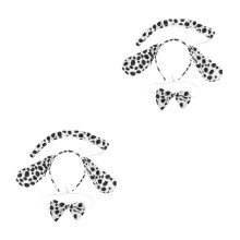 6Pièces Costume Cosplay Accessoires Oreilles Queue