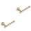 2Pièces Crochet Salle De Bain Rack Papier Serviette Acier Durable 1
