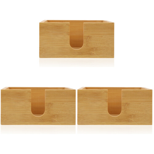 3Pièces Porte-Serviettes En Bois Khaki Résistant Élégant