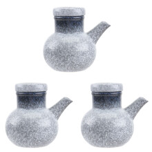 3Pièces Kettles D'assaisonnement Céramiques Multicolores, Anti-Saleté