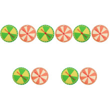 10Pièces Roue Couleurs Assorties Accessoire Jeux Fête Enfants