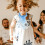 6St Zachte Kinder Sjaals Polyester Met Felgekleurde Sets 3