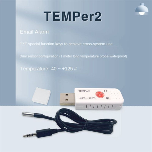 USB Thermometer Computer Temperature Sensor Temperature Probe Aquarium Industry Remote Monitor TEMPer2 1