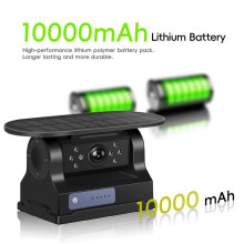 WiFi HD with Solar Panel Magnetic Hitch Wireless Backup Camera for Bus Van Truck RV Car IP67 Waterproof RearView Camera