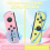 (Pink-Yellow) Wireless Controller for Nintendo Switch Joystick Switch OLED Gamepad 6